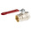 RS PRO Brass Full Bore, 2 Way, Ball Valve, BSPP 1in, 40 → 30bar Operating Pressure