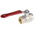 RS PRO Brass Full Bore, 2 Way, Ball Valve, BSPP 1/2in, 40 → 30bar Operating Pressure