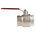 RS PRO Brass Full Bore, 2 Way, Ball Valve, BSPP 2in, 40 → 30bar Operating Pressure