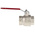 RS PRO Brass Full Bore, 2 Way, Ball Valve, BSPP 38.1mm, 40 → 30bar Operating Pressure
