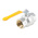 RS PRO Brass Full Bore, 2 Way, Ball Valve, BSPP 38.1mm, 40 → 30bar Operating Pressure