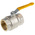 RS PRO Brass Full Bore, 2 Way, Ball Valve, BSPP 2in, 40 → 30bar Operating Pressure
