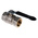 RS PRO Nickel Plated Brass Full Bore, 2 Way, Ball Valve, BSPP 1in, 40bar Operating Pressure