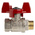 RS PRO Brass Full Bore, 2 Way, Ball Valve, BSPP 3/8in, 40 → 30bar Operating Pressure