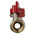 RS PRO Brass Full Bore, 2 Way, Ball Valve, BSPP 3/8in, 40 → 30bar Operating Pressure