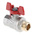 RS PRO Brass Full Bore, 2 Way, Ball Valve, BSPP 1/2in, 40 → 30bar Operating Pressure