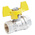 RS PRO Brass 2 Way, Ball Valve, BSPP 3/8in, 40 → 30bar Operating Pressure