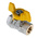 RS PRO Brass Full Bore, 2 Way, Ball Valve, BSPP 1/4in, 40 → 30bar Operating Pressure
