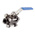 RS PRO Carbon Steel Full Bore, 2 Way, Ball Valve, BSPP 1/2in