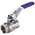 RS PRO Brass Full Bore, 2 Way, Ball Valve, BSP 3/8in, 14bar Operating Pressure