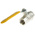 RS PRO Nickel Plated Brass Full Bore, 2 Way, Ball Valve, BSPT 3/4in, 40bar Operating Pressure