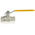 RS PRO Nickel Plated Brass Full Bore, 2 Way, Ball Valve, BSPT 3/4in, 40bar Operating Pressure