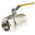 RS PRO Nickel Plated Brass Full Bore, 2 Way, Ball Valve, BSPT 2in, 40bar Operating Pressure