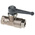 Legris Brass 2 Way, Ball Valve, BSPP 1/4in, 40bar Operating Pressure