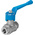 Festo Brass 2 Way, Ball Valve, G 1/4in, 10mm, -0.95 → 30bar Operating Pressure