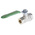 RS PRO Brass Full Bore, 2 Way, Ball Valve, BSPP 1/4in, 40bar Operating Pressure