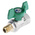RS PRO Brass Full Bore, 2 Way, Ball Valve, BSPP 1/4in