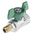 RS PRO Brass Full Bore, 2 Way, Ball Valve, BSPP 1/4in