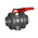Georg Fischer PVC-U 2 Way, Ball Valve, 1 1/2in, 16bar Operating Pressure