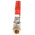 Sferaco Brass Full Bore, 2 Way, Ball Valve, BSPP 3/8in, 40bar Operating Pressure