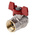 RS PRO Brass Full Bore, 2 Way, Ball Valve, BSPP 3/4in, 40 → 30bar Operating Pressure