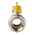 RS PRO Brass Full Bore, 2 Way, Ball Valve, BSPP 1in, 40 → 30bar Operating Pressure