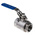 RS PRO Stainless Steel Full Bore, 2 Way, Ball Valve, BSPP 1 1/4in