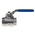 RS PRO Stainless Steel Full Bore, 2 Way, Ball Valve, BSPP 1 1/4in