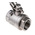 RS PRO Stainless Steel Full Bore, 2 Way, Ball Valve, BSPP 1 1/4in