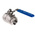 RS PRO Stainless Steel Full Bore, 2 Way, Ball Valve, BSPP 38.1mm