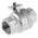 RS PRO Brass Full Bore, 2 Way, Ball Valve