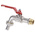 RS PRO Chrome Plated Brass Lever Bib Tap, 1/2in