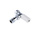 Pegler Yorkshire Chrome Plated Brass 15 mm Compression to 1/2 in BSP Manual Radiator Valve