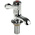 Pegler Yorkshire Chrome Plated Brass Quarter Turn Lever Handle Hot Basin Tap, 1/2in