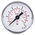 RS PRO Analogue Pressure Gauge 10bar Back Entry, 0bar min.