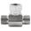 Parker Steel Zinc Plated Hydraulic Elbow Compression Tube Fitting, W08LCF