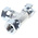 Parker Hydraulic Tee Threaded Adapter 4J6MK4S, Connector A G 1/4 Female Connector B G 1/4 Female