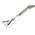 Alpha Wire Multicore Data Cable, 0.23 mm², 2 Cores, 24 AWG, Screened, 50m, Grey Sheath