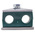 RS PRO Double Tube Clamp for 15mm tube