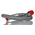 RS PRO 500mm Galvanized Steel Overbraid Hydraulic Hose Assembly, 180bar Max Pressure