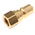 Parker Brass Female Hydraulic Quick Connect Coupling, G 1/4 Male
