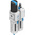 Festo G 1/4 FRL, Manual Drain, 40μm Filtration Size - With Pressure Gauge