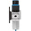 Festo G 1/2 FRL, Automatic Drain, 40μm Filtration Size - With Pressure Gauge