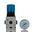 Festo Pneumatic Regulator - 0.5bar to 7bar, 8bar max. input, 8086638