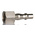 RS PRO Brass Male Pneumatic Quick Connect Coupling, G 1/4 Female Threaded