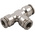 RS PRO Push-in Fitting, Push In 8 mm to Push In 8 mm, Tube-to-Tube Connection Style