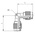 RS PRO Stud Fitting, Push In 4 mm to Push In 4 mm, Tube-to-Tube Connection Style