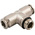 RS PRO Push-in Fitting, Push In 8 mm to Push In 8 mm, Threaded-to-Tube Connection Style