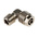 RS PRO 1100 Series Elbow Threaded Adaptor, R 1/8 Male to Push In 6 mm, Threaded-to-Tube Connection Style