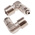 RS PRO Elbow Threaded Adaptor, R 1/8 Male to Push In 4 mm, Threaded-to-Tube Connection Style
